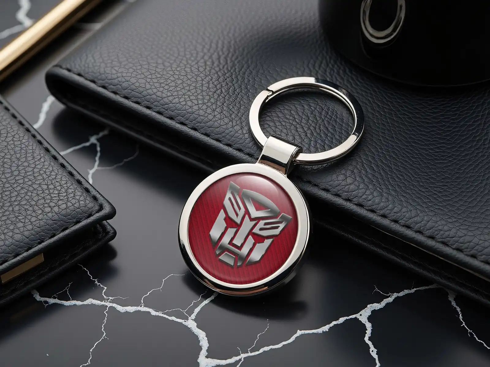 Metal Keychain Sports Finish and Universal Fit